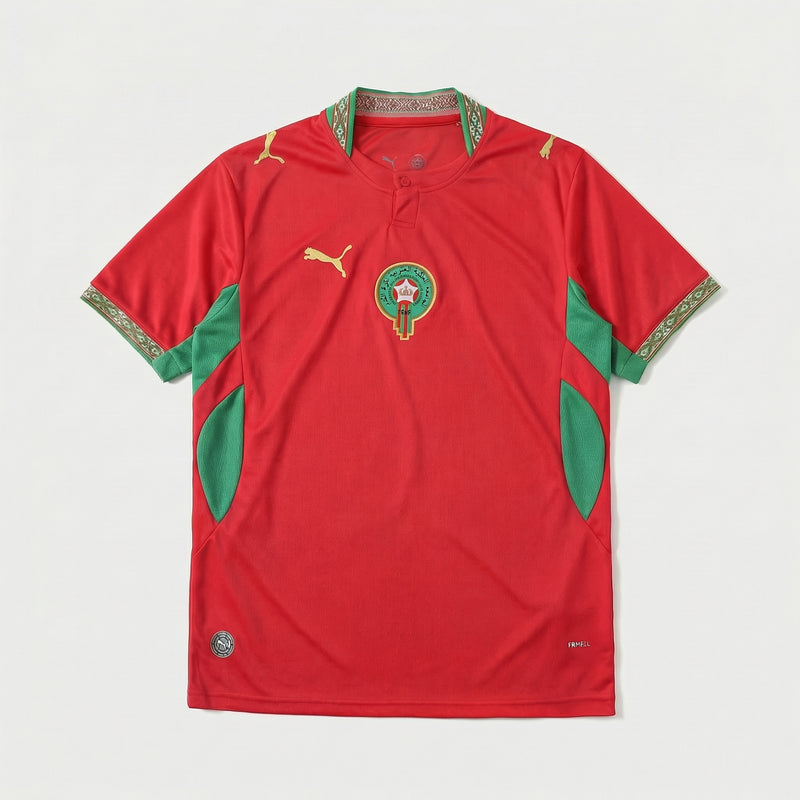 Camisa Marrocos I 2026 - Varal do Torcedor P / Não / Sem Patch Otimizado