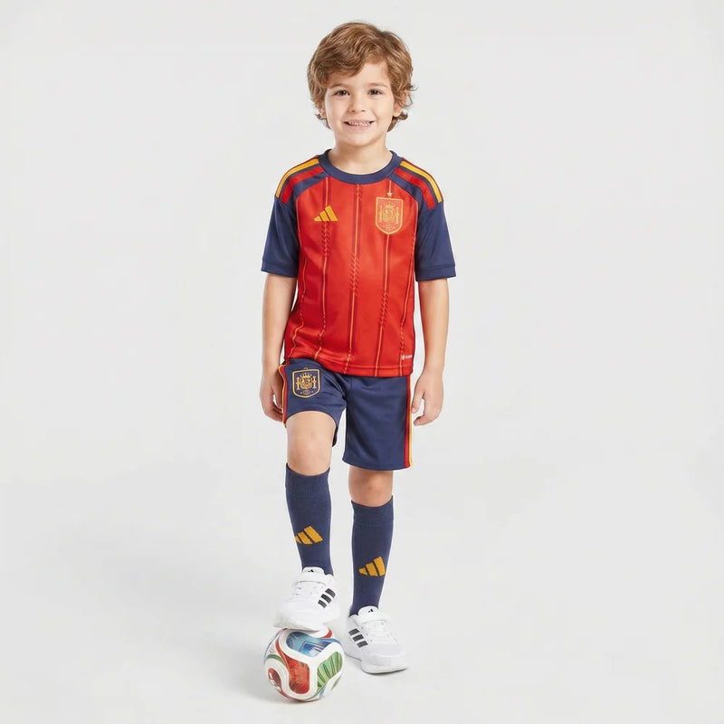 Kit Infantil C/Meião I Espanha 2026 - Varal do Torcedor 16 (3 á 4 anos) / Não Otimizado
