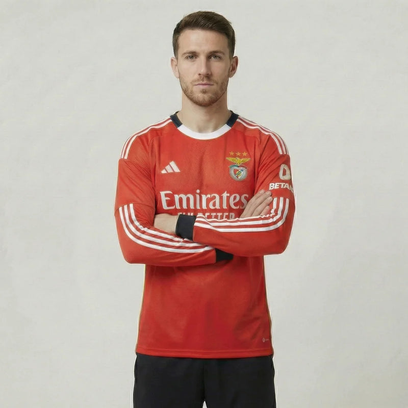 Camisa Benfica I 2026 - Manga Longa - Varal do Torcedor P / Não / Sem Patch Otimizado