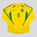 Camisa Retrô Seleção Brasileira I 2002 - Manga Longa