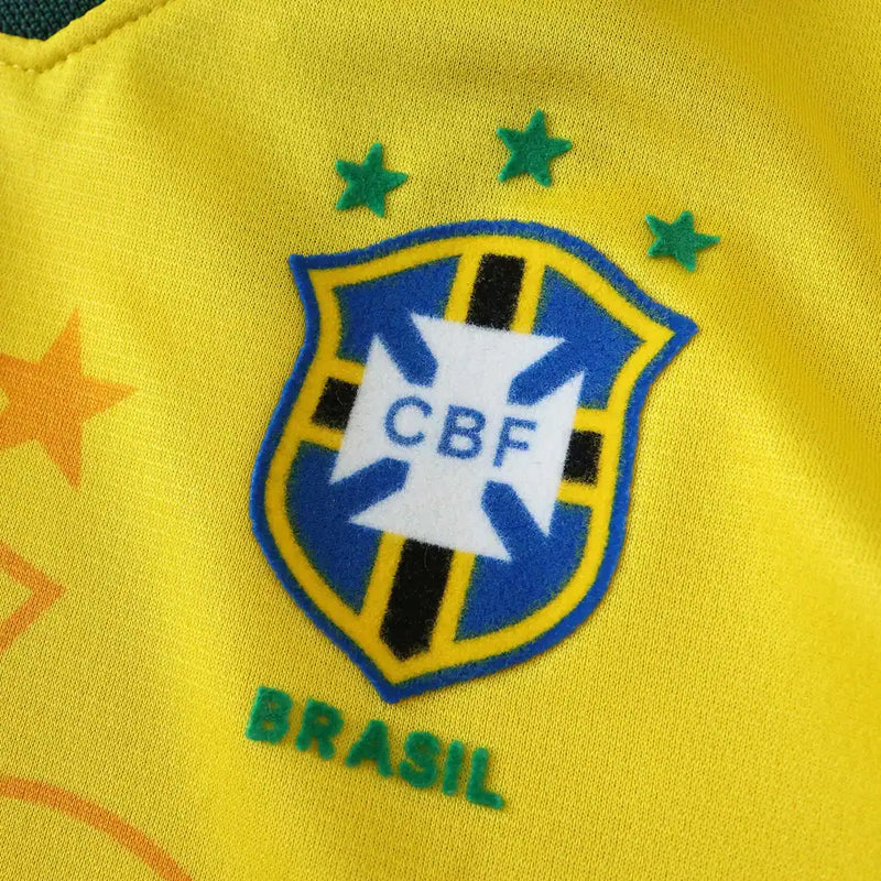 Kit Infantil Retrô Seleção Brasileira I 1994 - Varal do Torcedor 16 (3 á 4 anos) / Não Otimizado