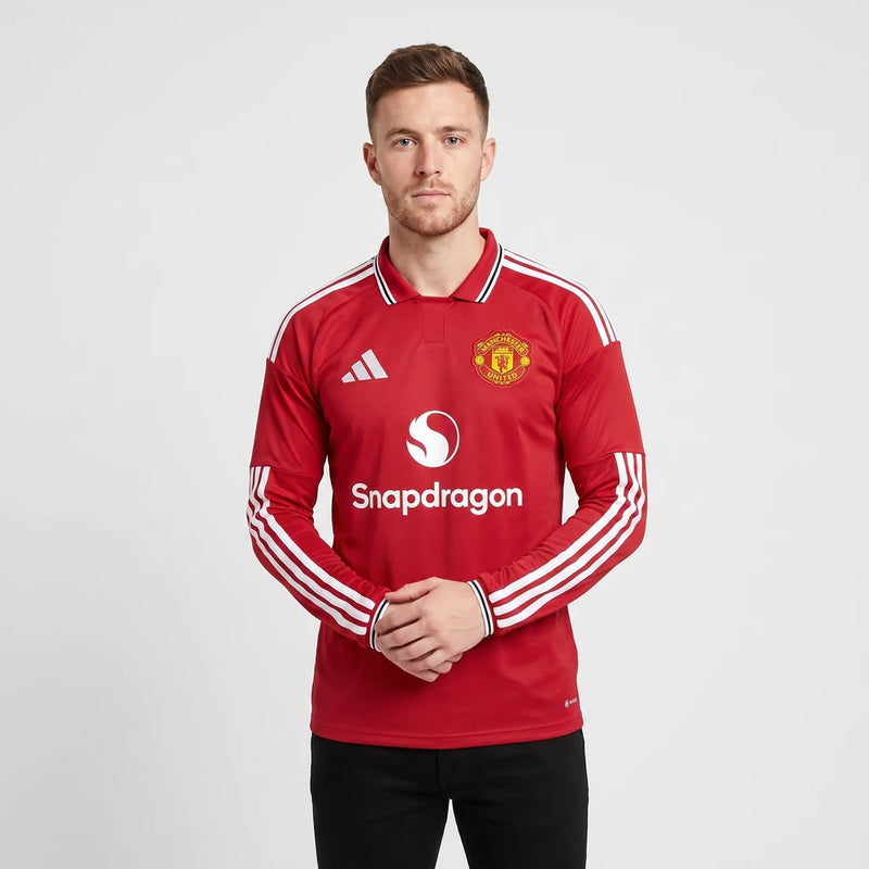 Camisa Manchester United I 2026/27 - Manga Longa - Varal do Torcedor P / Não / Sem Patch Otimizado