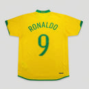 Camisa Seleção Brasileira I 2006 - Varal do Torcedor P / Ronaldo 9 / Sem Patch Otimizado