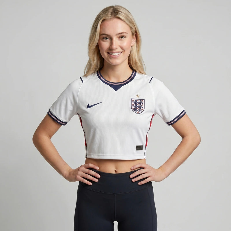 Cropped I Inglaterra 2026 - Varal do Torcedor P / Não / Sem Patch Otimizado