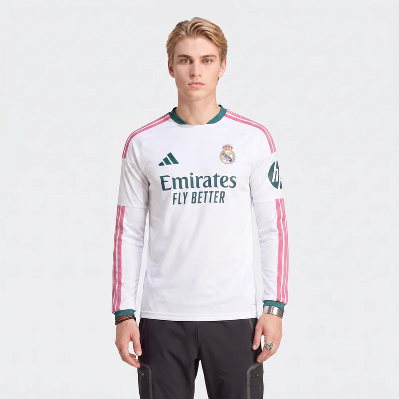 Camisa Real Madrid I 2026/27 - Manga Longa - Varal do Torcedor P / Não / Sem Patch Otimizado