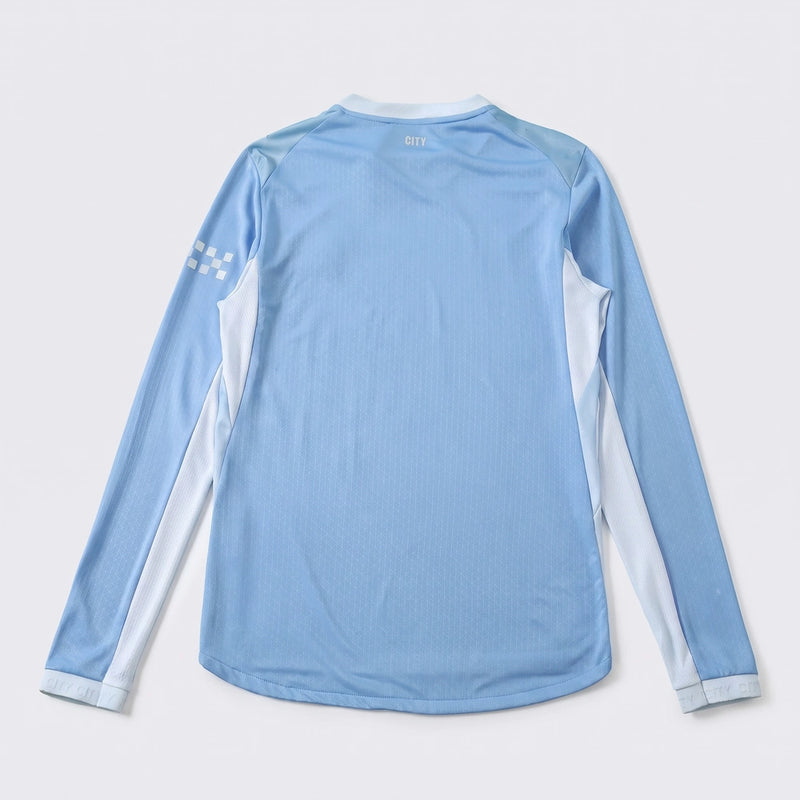 Camisa Manchester City Manga Longa I 2026/27 - Versão Jogador - Varal do Torcedor P / Não / Sem Patch Otimizado