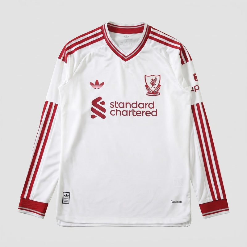 Camisa Liverpool Manga Longa II 26/27 - Versão Jogador - Varal do Torcedor P / Não / Sem Patch Otimizado