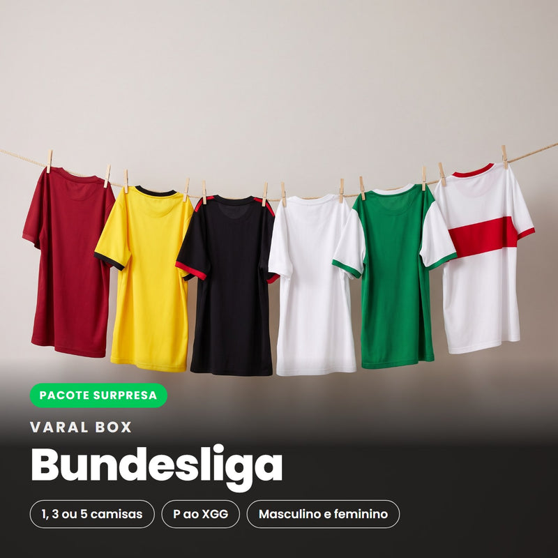 Varal Box Bundesliga - pacote surpresa com 1, 3 ou 5 camisas