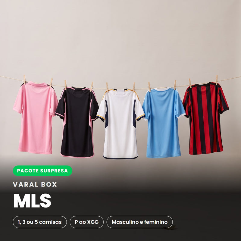 Varal Box MLS - pacote surpresa com 1, 3 ou 5 camisas